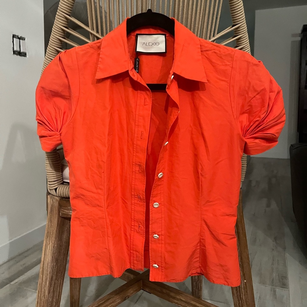 Orange ALEXIS button up polo